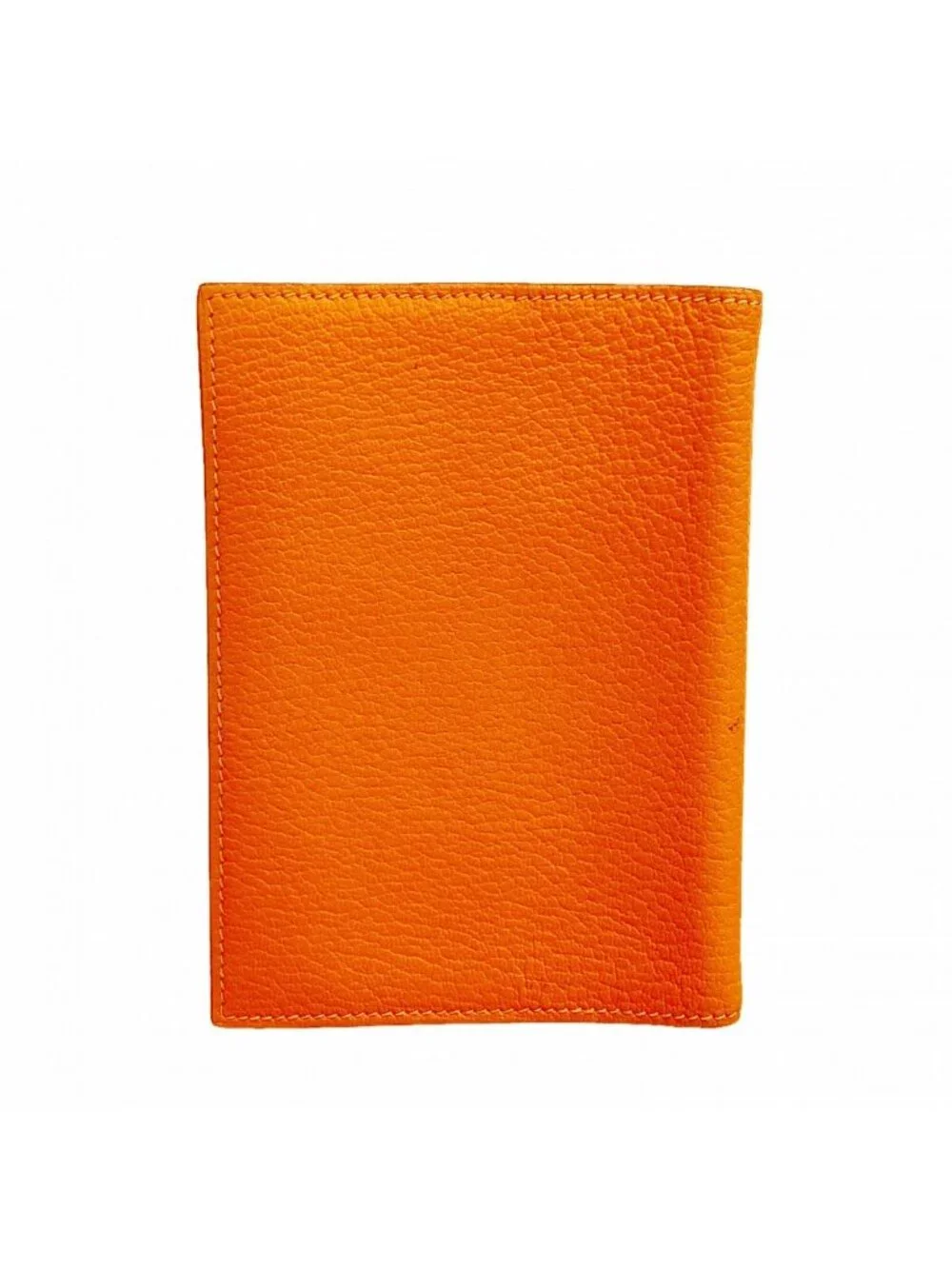 Hermes Notebook Cover Agenda Chevre Misor Orange Silver